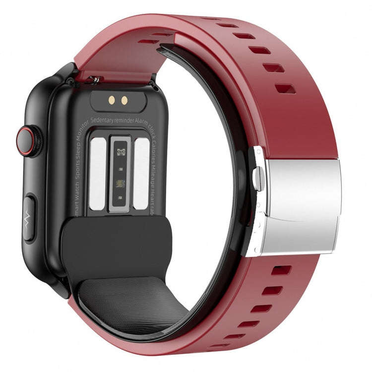 TK63 1.91 Inch Color Screen Air Pump Smart Watch, Supports Blood Pressure Monitoring / ECG(Red)