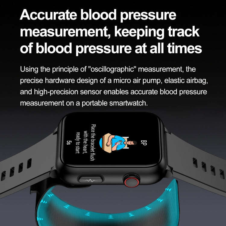 TK63 1.91 Inch Color Screen Air Pump Smart Watch, Supports Blood Pressure Monitoring / ECG(Blue)