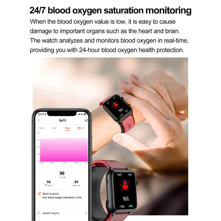 TK63 1.91 Inch Color Screen Air Pump Smart Watch, Supports Blood Pressure Monitoring / ECG(Blue)