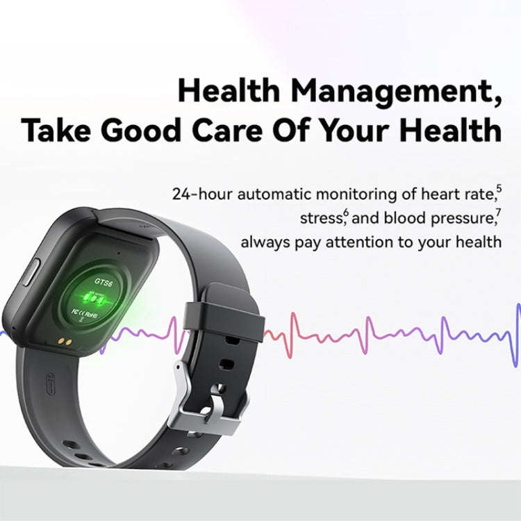 GTS6 1.69 inch Runmefit  Pressure MET BT Call Smart Watch, Heart Rate / Blood Pressure / Body Tem...