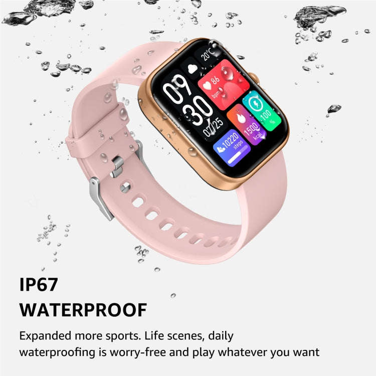 GTS5 2.0 inch Fitness Health Smart Watch, BT Call / Heart Rate / Blood Pressure / MET / Blood Glu...