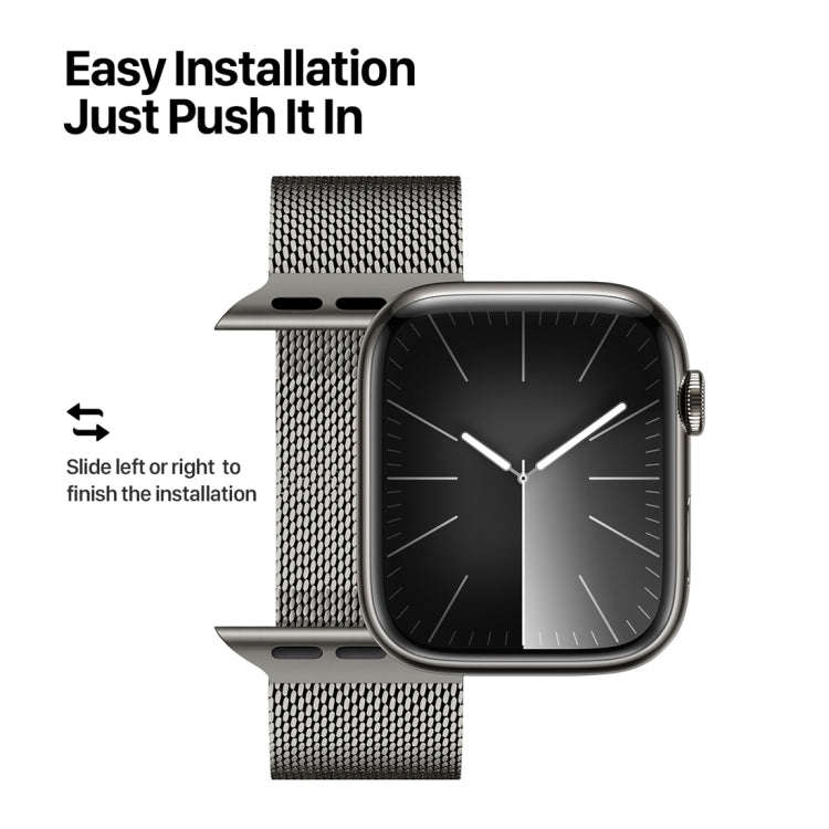 For Apple Watch Series 6 40mm DUX DUCIS Milanese Pro Series Stainless Steel Watch Band(Graphite)
