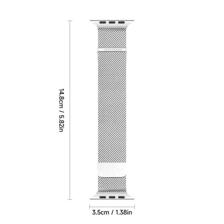 For Apple Watch 42mm DUX DUCIS Milanese Pro Series Stainless Steel Watch Band(Silver)