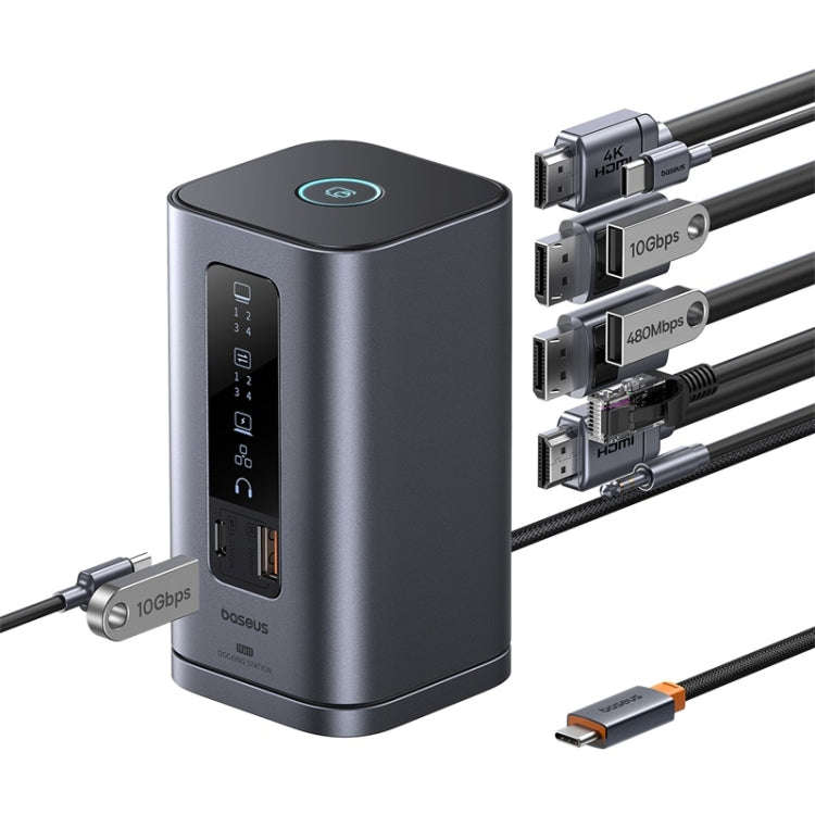 Baseus Spacemate Series 11 in 1 Working Station Multifunctional USB-C / Type-C HUB Adapter(Space ...