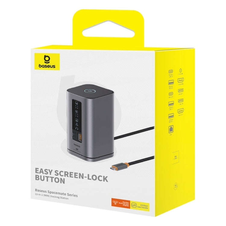Baseus Spacemate Series 11 in 1 Working Station Multifunctional USB-C / Type-C HUB Adapter(Space ...