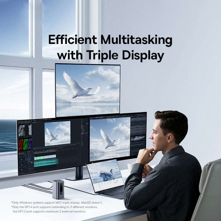 Baseus Spacemate Series 11 in 1 Working Station Multifunctional USB-C / Type-C HUB Adapter(Space ...