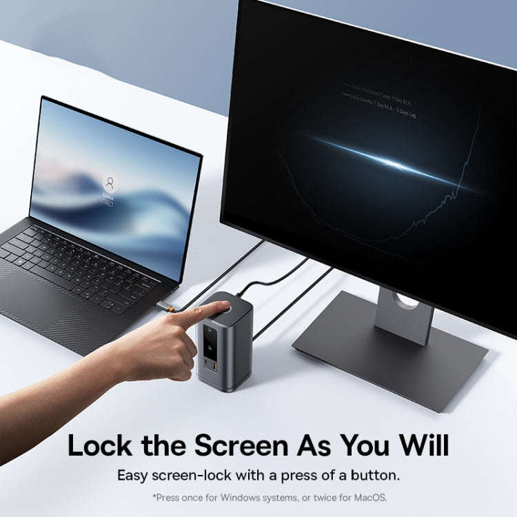 Baseus Spacemate Series 11 in 1 Working Station Multifunctional USB-C / Type-C HUB Adapter(Space ...