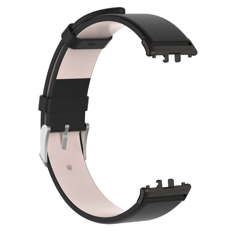 For Samsung Galaxy Fit 3 PU Leather Watch Band(Black)