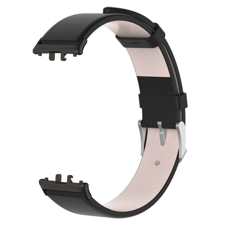 For Samsung Galaxy Fit 3 PU Leather Watch Band(Black)