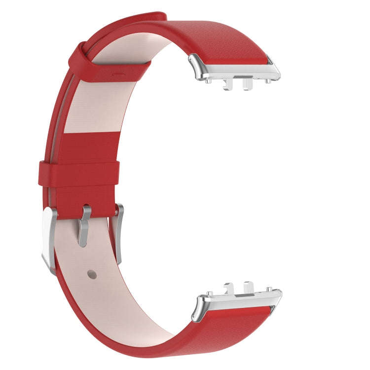 For Samsung Galaxy Fit 3 PU Leather Watch Band(Red)