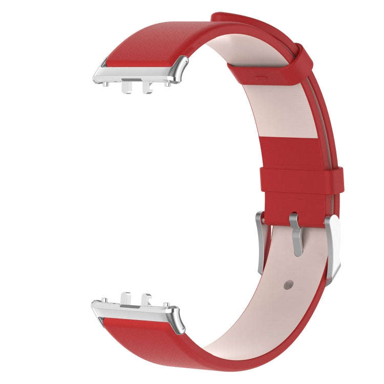 For Samsung Galaxy Fit 3 PU Leather Watch Band(Red)