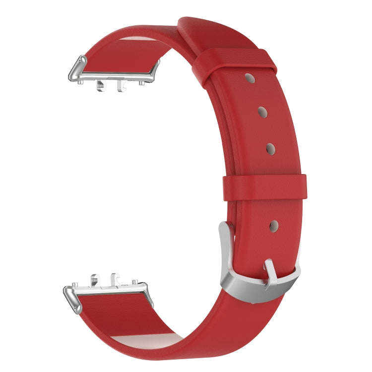 For Samsung Galaxy Fit 3 PU Leather Watch Band(Red)
