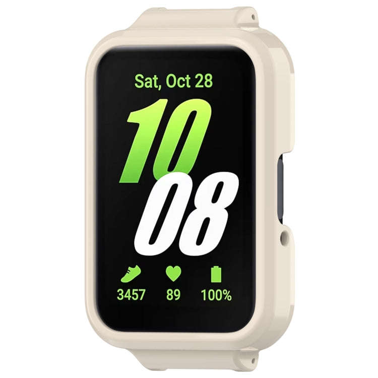 For Samsung Galaxy Fit 3 12mm Half Coverage Hollowed PC Watch Protective Case(Starlight)