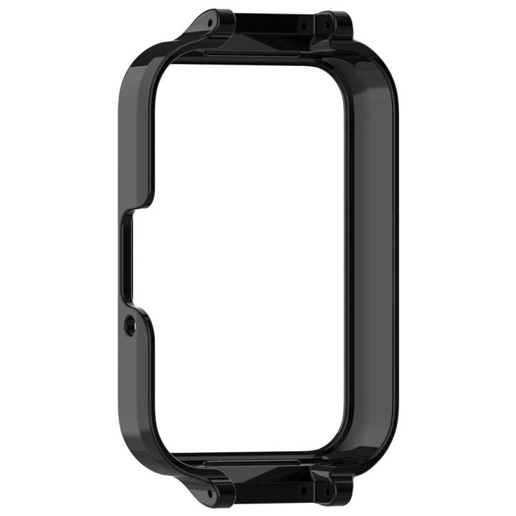 For Samsung Galaxy Fit 3 12mm Half Coverage Hollowed PC Watch Protective Case(Black)