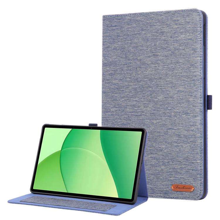 For OPPO Pad SE 11 2025 Fabric Texture Horizontal Flip Leather Tablet Case(Blue)