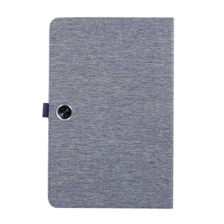 For OPPO Pad SE 11 2025 Fabric Texture Horizontal Flip Leather Tablet Case(Blue)