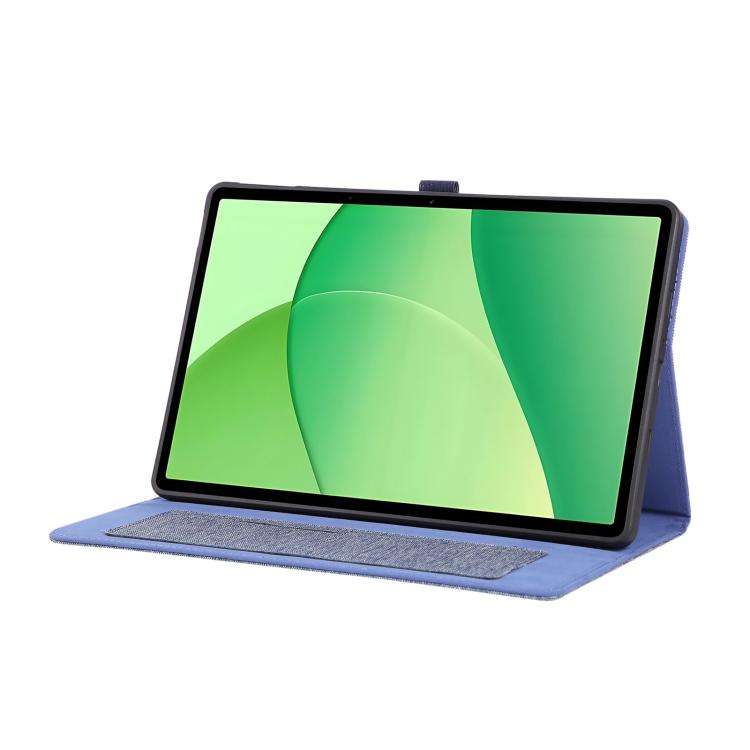 For OPPO Pad SE 11 2025 Fabric Texture Horizontal Flip Leather Tablet Case(Blue)