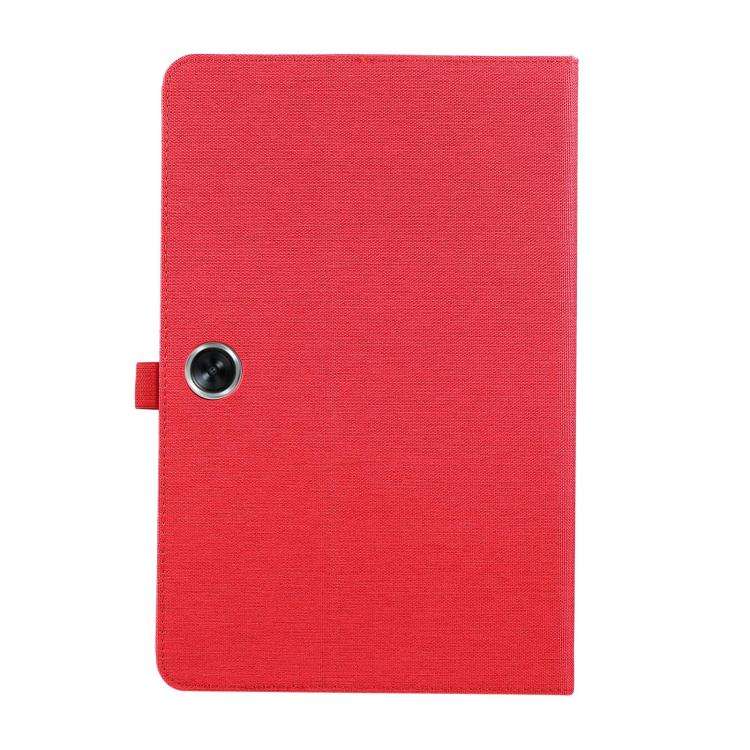 For OPPO Pad SE 11 2025 Fabric Texture Horizontal Flip Leather Tablet Case(Red)