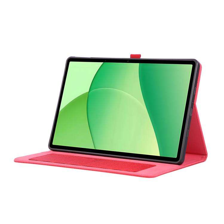 For OPPO Pad SE 11 2025 Fabric Texture Horizontal Flip Leather Tablet Case(Red)