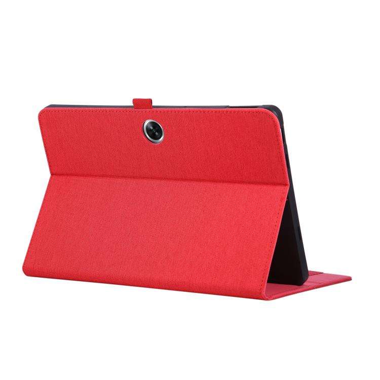 For OPPO Pad SE 11 2025 Fabric Texture Horizontal Flip Leather Tablet Case(Red)