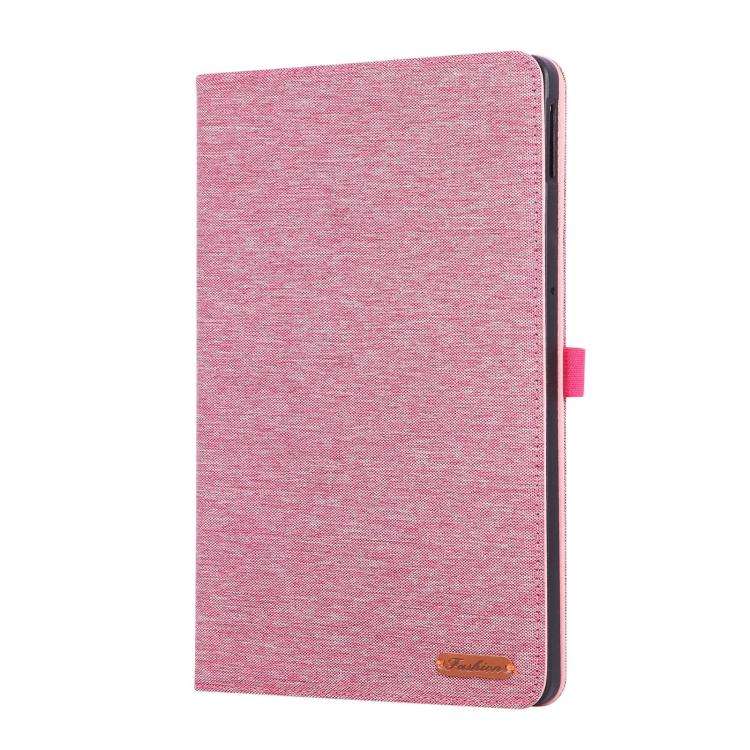 For OPPO Pad SE 11 2025 Fabric Texture Horizontal Flip Leather Tablet Case(Pink)