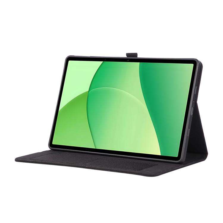 For OPPO Pad SE 11 2025 Fabric Texture Horizontal Flip Leather Tablet Case(Black)