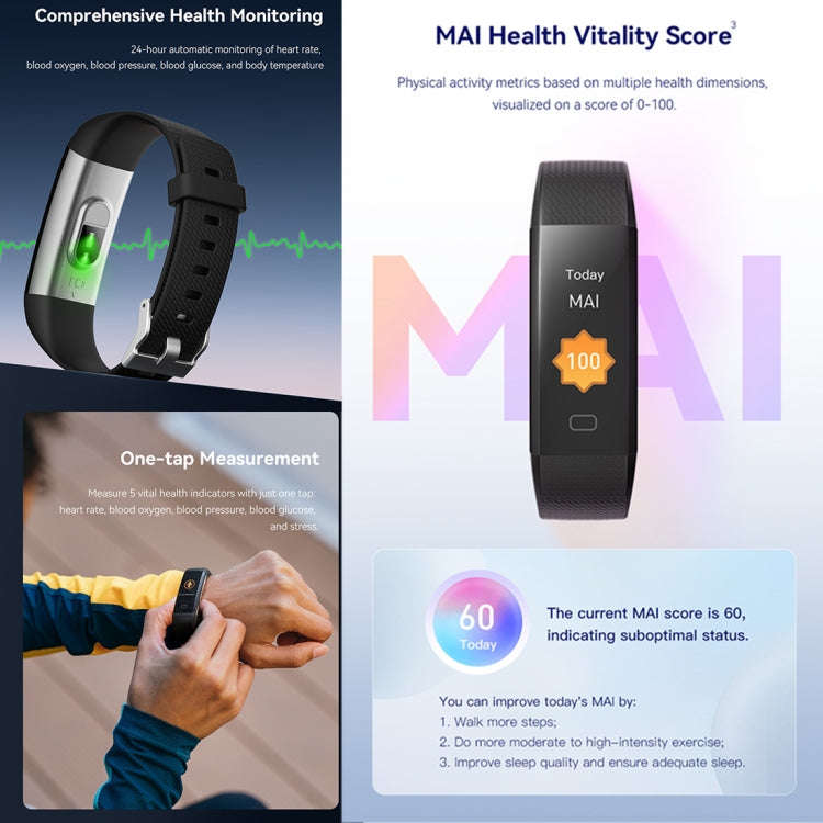 S5-4 Smart Bracelet IP68 Waterproof Heart Rate Sport Fitness Tracker Smart Watch(Green)