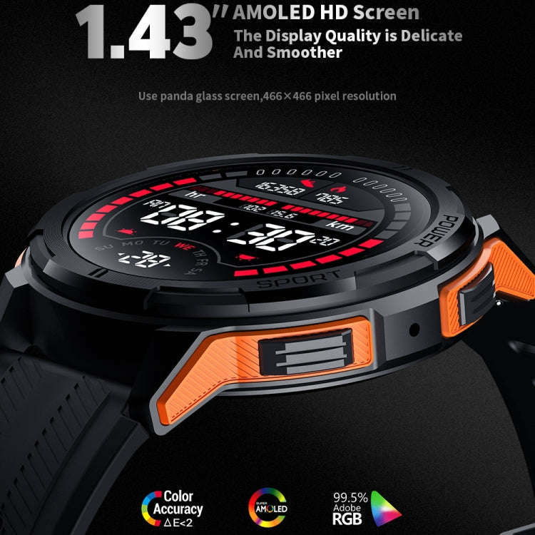 LEMFO C25 1.43 inch HD Round Screen Outdoor Smart Watch Supports Blood Oxygen Detection/Sedentary...