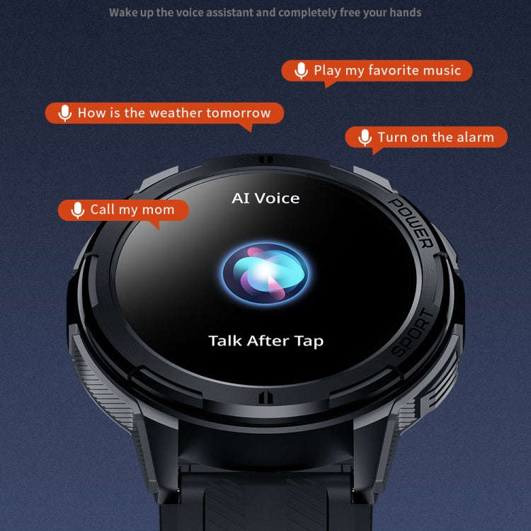 LEMFO C25 1.43 inch HD Round Screen Outdoor Smart Watch Supports Blood Oxygen Detection/Sedentary...