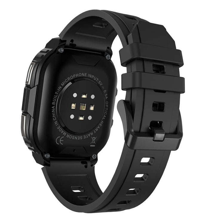 LEMFO DM63 2.13 inch AMOLED Square Screen Smart Watch Android 8.1, Specification:2GB+16GB(Black)