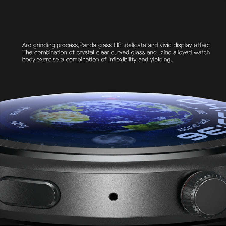 LEMFO DM80 1.43 inch AMOLED Round Screen Smart Watch Android 8.1, Specification:2GB+16GB(Black)