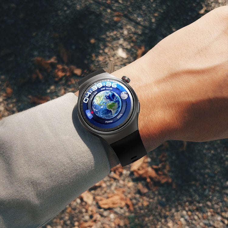 LEMFO DM80 1.43 inch AMOLED Round Screen Smart Watch Android 8.1, Specification:2GB+16GB(Black)