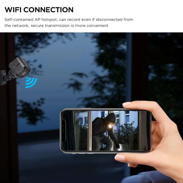 AS03 Outdoor HD Mini Infrared Night Vision Smart Camera(Black)