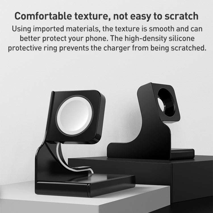 For Apple Watch Series Smart Watch Charging Stand PC Base(Black)