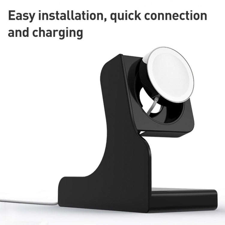 For Apple Watch Series Smart Watch Charging Stand PC Base(Black)