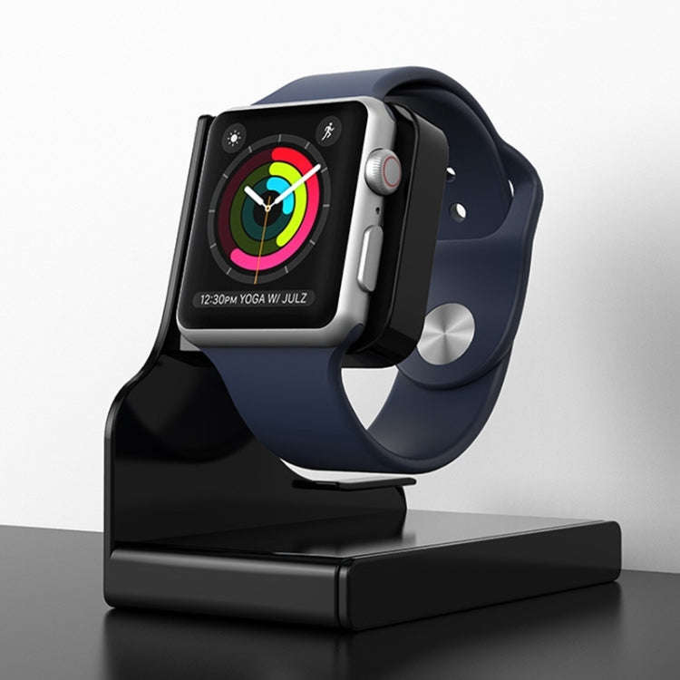 For Apple Watch Series Smart Watch Charging Stand PC Base(Black)