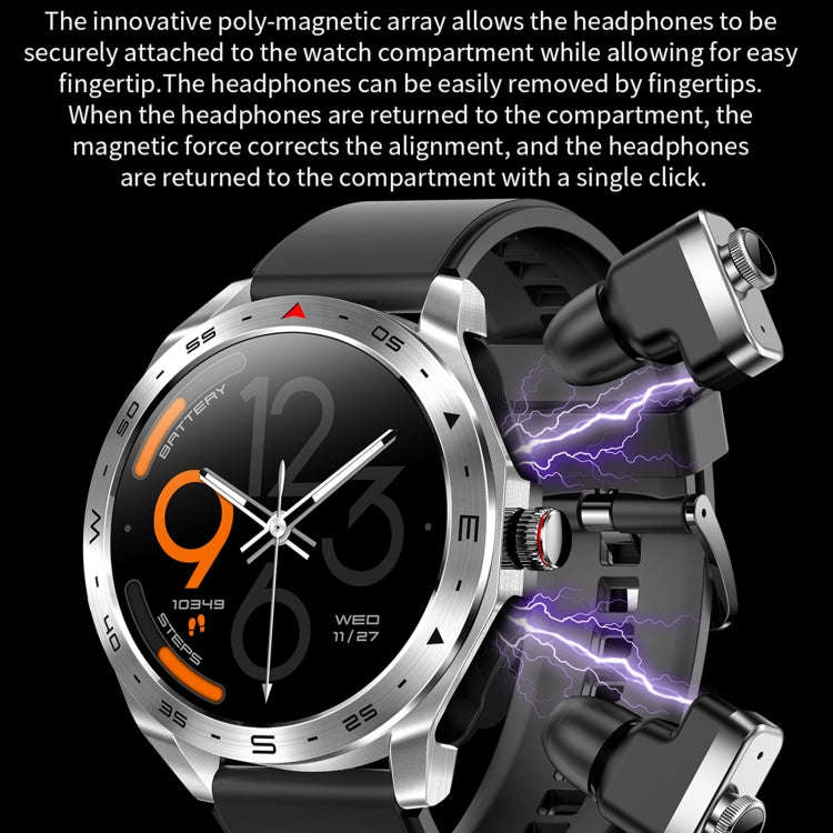 T95 1.52 inch BT5.0 Smart Sport Watch with Earbuds, Support Bluetooth Call / Blood Oxygen / Heart...