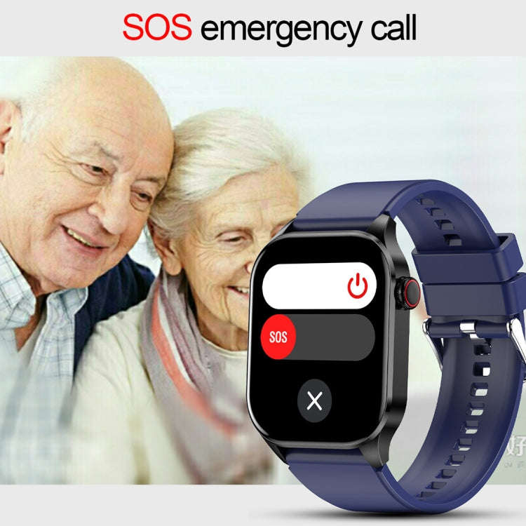 T98 2.04 inch IP68 Waterproof Bluetooth Call Smart Watch, Support Blood Oxygen Monitoring(Black)