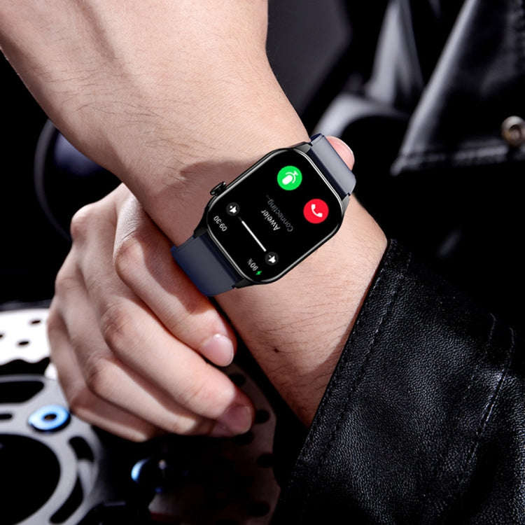 T98 2.04 inch IP68 Waterproof Bluetooth Call Smart Watch, Support Blood Oxygen Monitoring(Black)