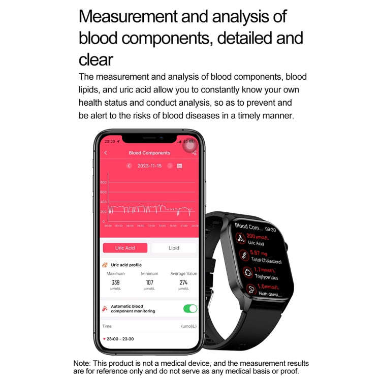 T98 2.04 inch IP68 Waterproof Bluetooth Call Smart Watch, Support Blood Oxygen Monitoring(Black)