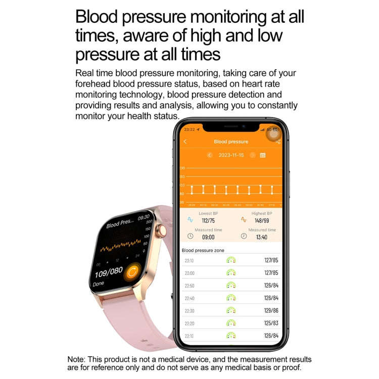 T98 2.04 inch IP68 Waterproof Bluetooth Call Smart Watch, Support Blood Oxygen Monitoring(Black)