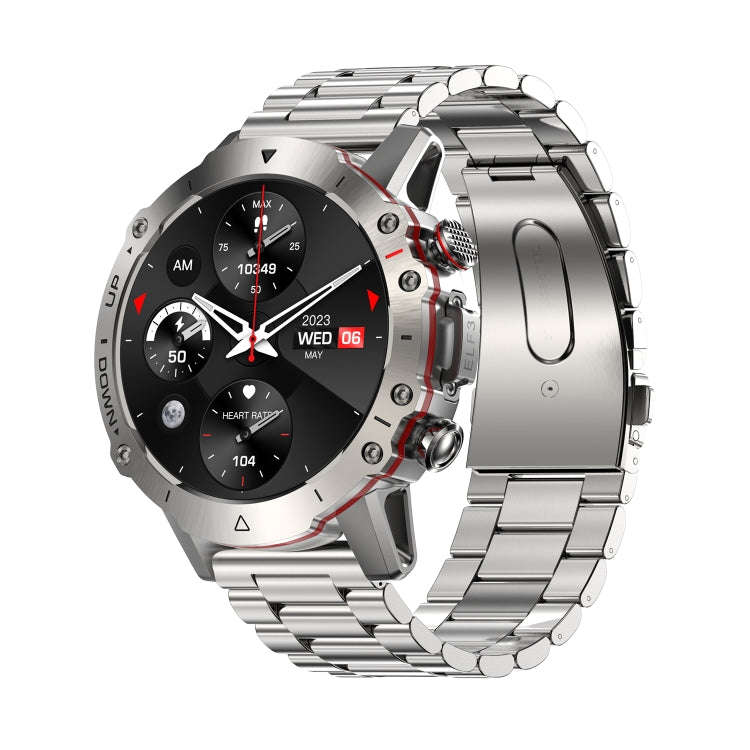 LEMFO ELF3 1.39 inch TFT Round Screen Outdoor Steel Strap Smart Watch Supports Blood Oxygen Monit...