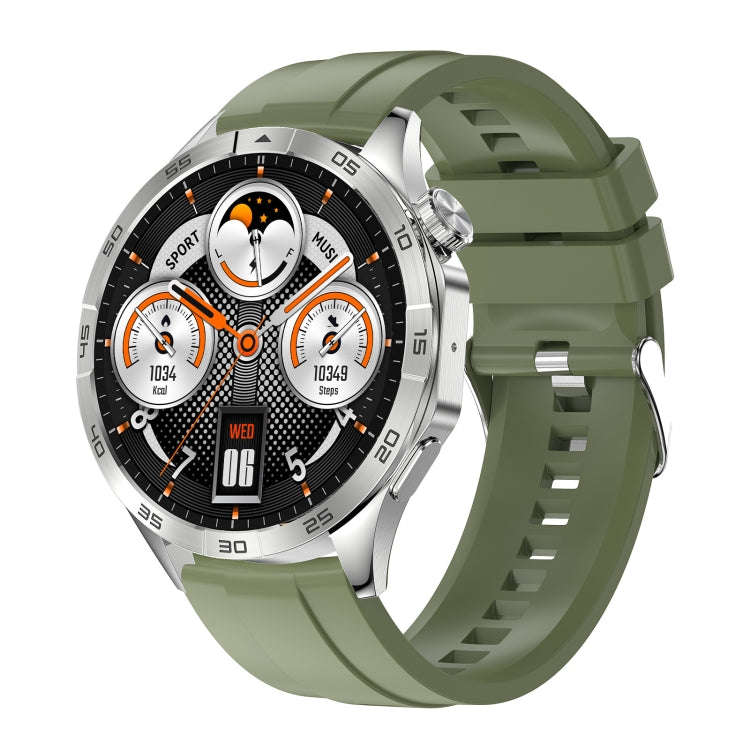 LEMFO HK4 1.43 inch AMOLED Round Screen Smart Watch Supports Bluetooth Calls(Green)