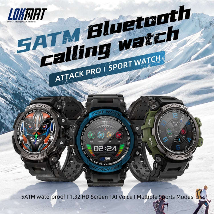 LOKMAT ATTACK Pro 1.39 inch BT5.1 Smart Sport Watch, Support Bluetooth Call / Sleep / Heart Rate ...