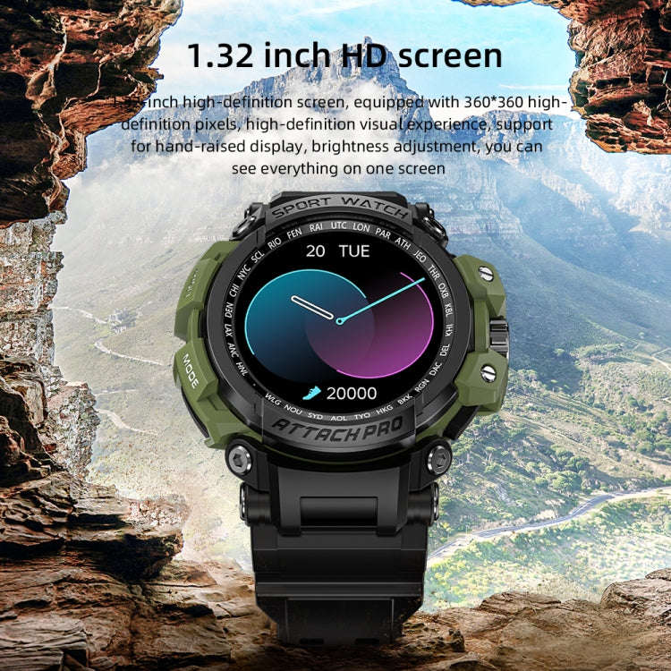 LOKMAT ATTACK Pro 1.32 inch BT5.1 Smart Sport Watch, Support Bluetooth Call / Sleep / Blood Oxyge...