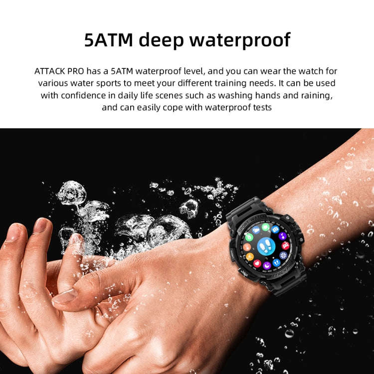 LOKMAT ATTACK Pro 1.32 inch BT5.1 Smart Sport Watch, Support Bluetooth Call / Sleep / Blood Oxyge...