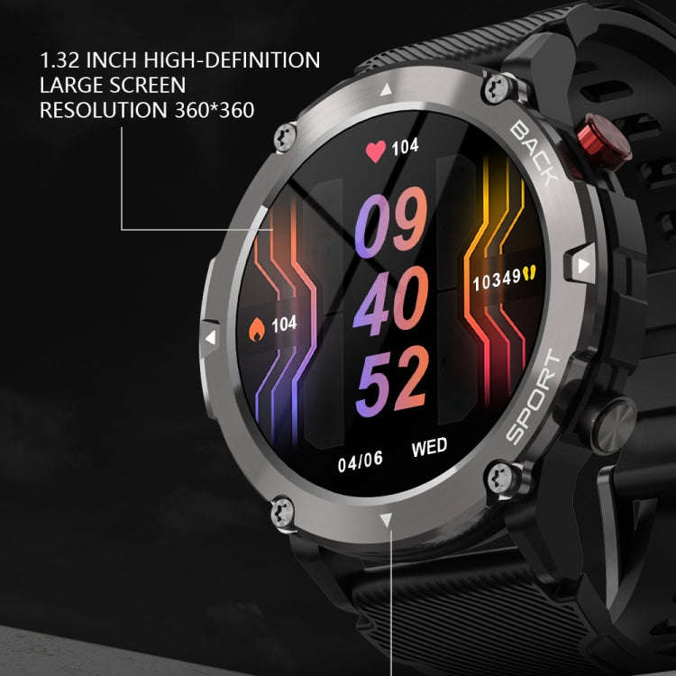 LEMFO LF26MAX 1.32 inch HD Round Screen Smart Watch Supports Bluetooth Calls(Silver)