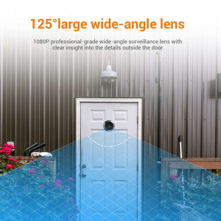 ESCAM C23 3.97 inch 1080p Smart Digital Door Concealed Viewer Wide Angle With Night Vision(Black)