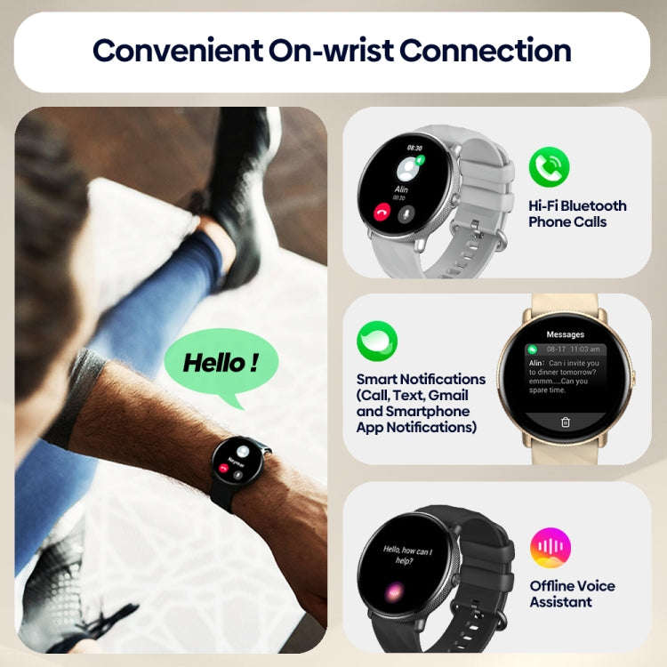 Zeblaze GTR 3 Pro 1.43 inch Screen Voice Calling Smart Watch, Support Heart Rate / Blood Pressure...
