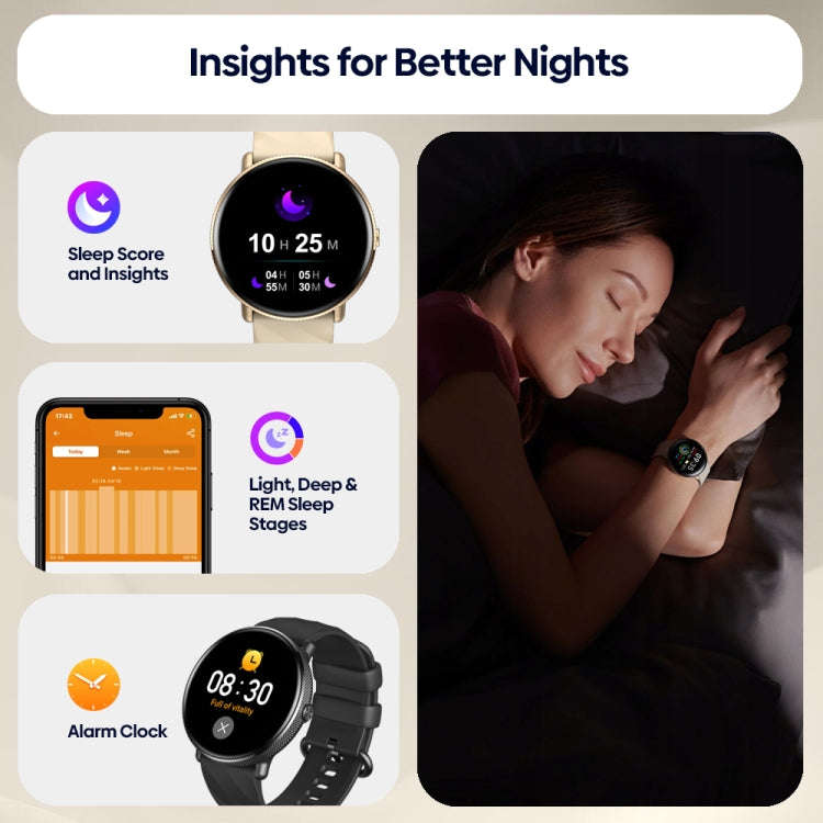 Zeblaze GTR 3 Pro 1.43 inch Screen Voice Calling Smart Watch, Support Heart Rate / Blood Pressure...